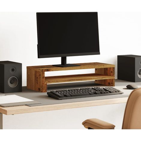 Monitorständer Altholz-Optik 54x22x15 cm Holzwerkstoff
