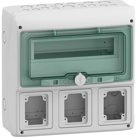 SCHNEIDER 13180 Coffre KAEDRA 12 + 1 module 3 ouvrant 90x100