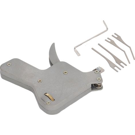 Kit de crochetage manuel 6 pièces en métal et ABS, outil de précision pour serrurier, réparation de cadenas et portes de tiroirs.