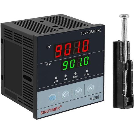 Régulateur de température PID numérique étanche SINOTIMER MC901 avec entrée de capteur PT100 type K et relais SSR.