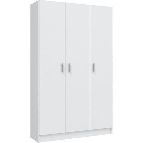 Armario multiusos 3 puertas escobero blanco (1/3)