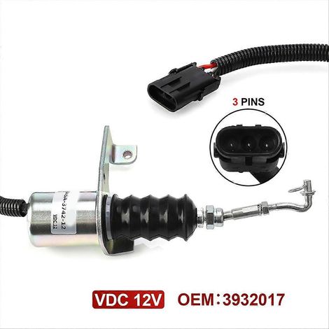 Électrovanne d'arrêt de carburant 12 V pour démarreur Deutz (1/5)