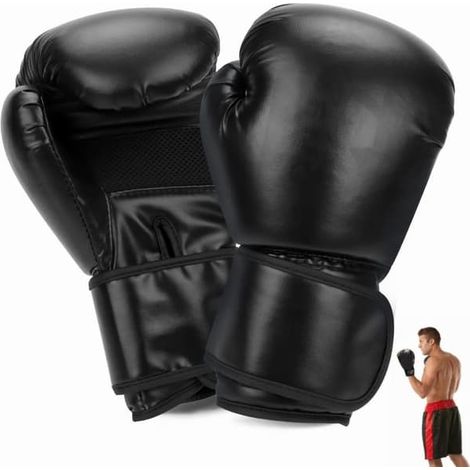 Gants de boxe pour hommes et femmes, gants de boxe, gants de boxe pour adultes pour arts martiaux mixtes, Muay Thaï (1/4)