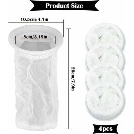 Lot de 4 Filtres à Eau de Pluie pour Réservoir IBC 1000 litres, en Nylon avec Raccord pour Couvercle IBC (1/4)