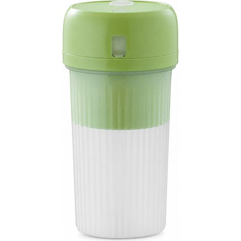 Blender Portable USB Rechargeable 340 ml, 12 Lames, Broyeur de Glace, Gobelet à Smoothies Vert (1/5)