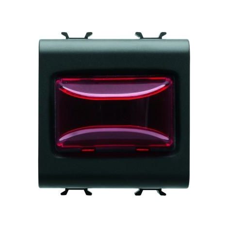 VOYANT SAILLANT ROUGE 3W 2M NOIR GEWISS GW12633