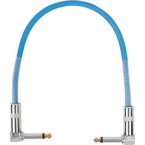 Câble de connexion pour guitare électrique 6,35 mm, câble d'effet simple bloc-38.00X4.60X1.20CM-Blue (1/3)