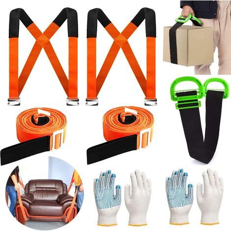 Sangles déménagement pour meubles,levage réglables et sangle de levage pour une personne pour déplacer des meubles (1/5)
