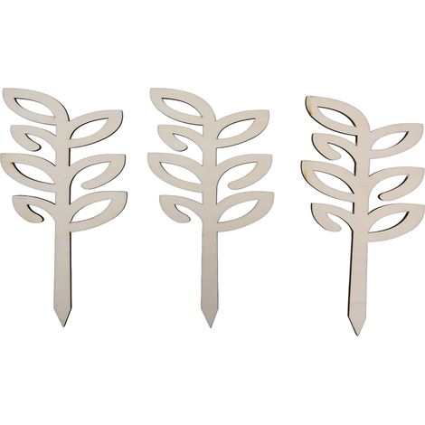 Support De Plante, 3PCS Support De Plante en Pot De Treillis De Plante en Bois Support d'escalade De Plante DIY pour Jardin Extérieur (1/5)