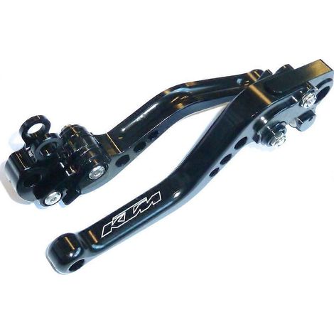 Aplicable a KTM 690 DUKE 2012-13 MANETAS DE FRENO Y EMBRAGUE NEGRAS CORTAS PARA CARRERAS, PISTA Y CARRETERA S16M() (1/5)