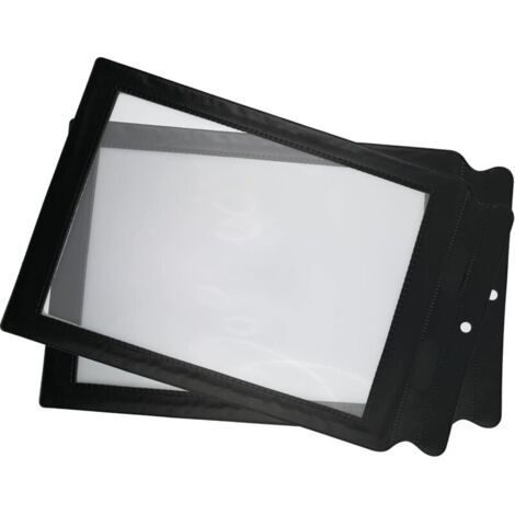Lot de 2 grosses loupes de lecture A4 - Très légères et incassables - Pour personnes âgées - Lentille A4 - Grossissement 3 fois - Pour livres, journaux, cartes (1/4)