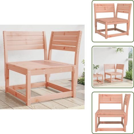 The Living Store Canapé d'angle de jardin 73x73x78 cm bois massif douglas - Canapé De Jardin - Canapé Extérieur - Mobilier De Jardin - Meubles De Jardin - Chaise Longue (1/5)