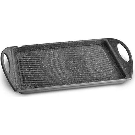 Lagostina Parrilla efecto mármol gris 34x26 cm antiadherente