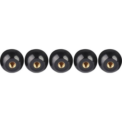 5 pièces noir bakélite boule levier bouton cuivre Insert M12 40 remplacement de Machine-outil (1/5)