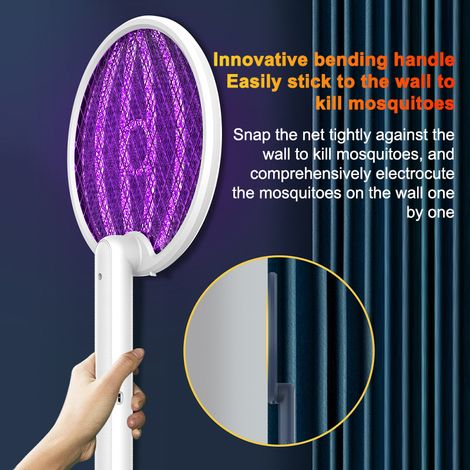 Toivize Lampadaire anti-moustique électrique rechargeable avec corde pour suspension murale - utilisation indoor/outdoor