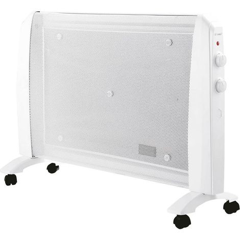 Radiador eléctrico 1500W ⚡⚪ Blanco Radiador de mica Estufa de mica Radiador eléctrico bajo consumo Calefactor de mica (1/3)