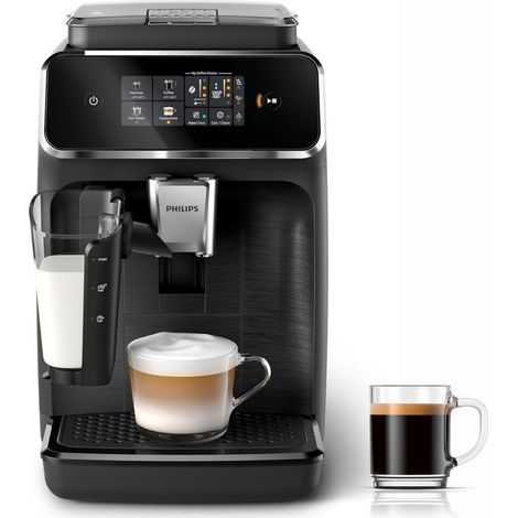machine à café grain 2300, 4 boissons, carafe LatteGo, Noir mat (1/5)