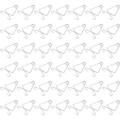 50 crochets plafond acier pour suspension et décoration (1/5)