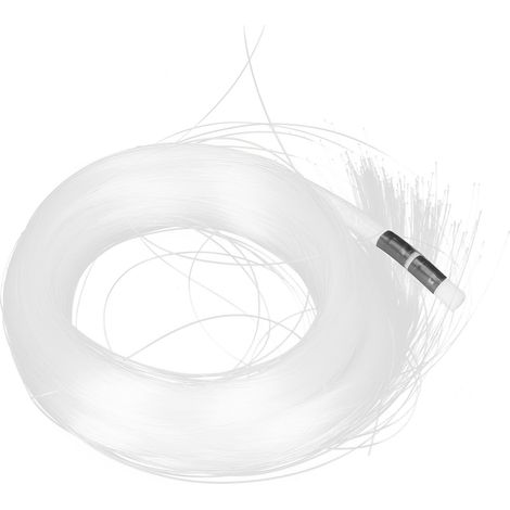 200 pièces de câble à fibre optique de 3 mètres en plastique PMMA, rideau de fibres optiques lumineux décoratif (1/5)