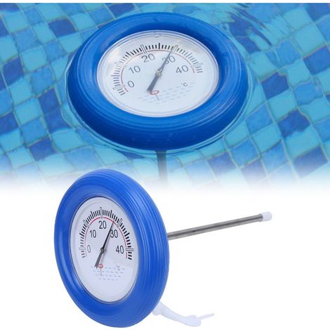 Rundkopf-Poolthermometer, für Innen- und Außenpools sowie Whirlpools. (1/4)