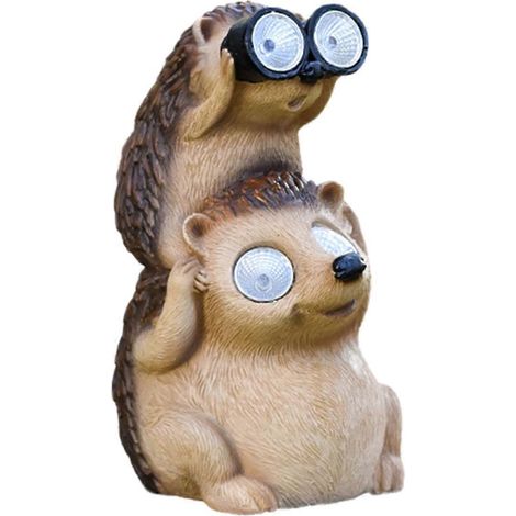 Solarbetriebene Tierfiguren aus Kunstharz für die Gartendekoration im Freien B