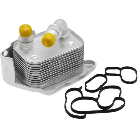 Refroidisseur d'huile moteur compatible avec BMW E46, E60, E81, E87, E90, 316i, 318i, 318ci, 318ti et X3 (références : 11427508967, 11427508970, 11427508971). (1/5)