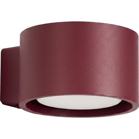 Wandleuchten MODO burgund 1xGx53 10cm Aluminium Sollux (1/5)