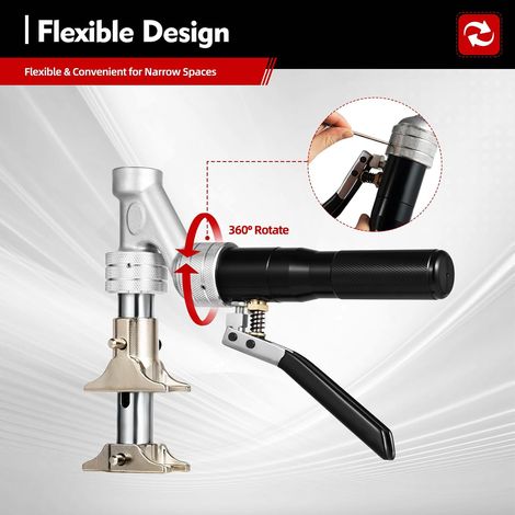Outil de sertissage hydraulique 3T 16-32 mm - Pince à sertir - Pince à élargir - Pince à sertir - Pince à sertir - Pince à sertir avec 4 têtes d'écartement et 2 fourches de sertissage (1/5)