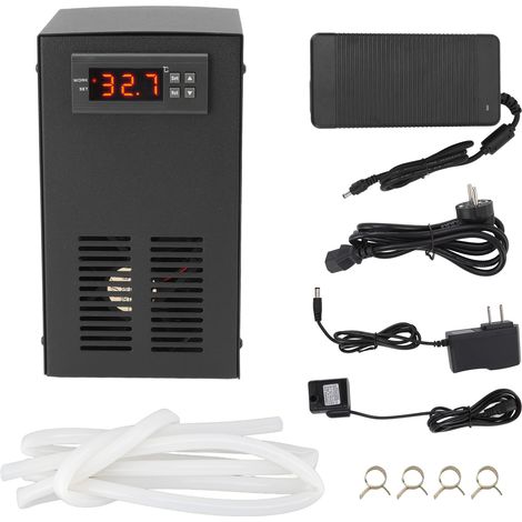 Refroidisseur d'eau d'aquarium, système de refroidissement électrique pour Aquarium 120W, prise ue 100-240V (1/5)
