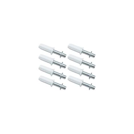 Juego de 8 puertas plegables, herrajes para puertas de armario plegables, pivote superior, con resorte (blanco) - Crezuo