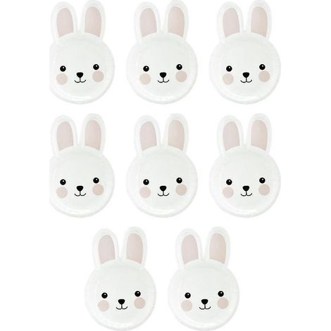 8 articles de fête d'anniversaire sur le thème du lapin (1/3)