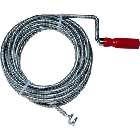 Mejix Tubo per la pulizia di tubi di scolo, Argento (silver), Déboucheur canalisation 700 / 20, 7.00 m, 8 mm, Senza profumo, Solido, Rimuove gli intasamenti, DISGORGANTE PER CANALI, Drain Opener