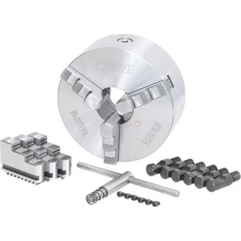 Fervi M078A/250/D1-6 Mandrin de précision Camlock à 3+3 mors
