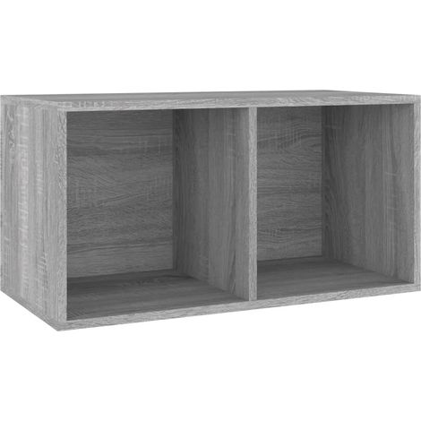 Maison Exclusive - Caja para discos de vinilo madera contrachapad