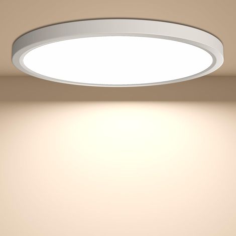 Ø30cm Luminaire Plafonnier LED, 24W 4000K plafonnier salle de bain (1/5)