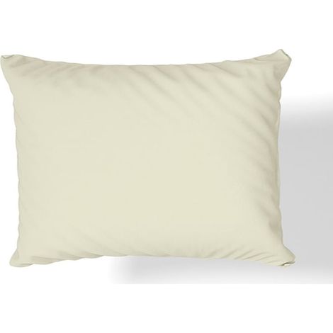 Baumwollsatin-Kissenbezug 50x60 Creme