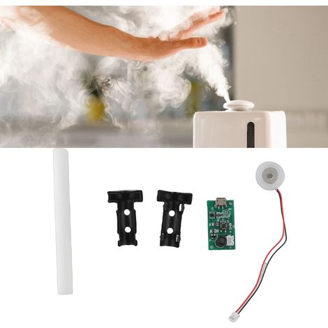 Módulo de placa nebulizadora con circuito integrado y temporizador para humidificadores USB de 5 V – ABS, silicona, cerámica, 16 mm (1/5)