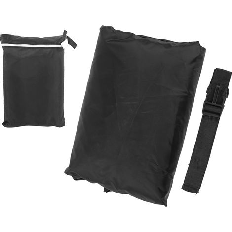 Housse de voiturette de golf 4 places, nylon imperméable, résistante, noire, taille M (1/5)