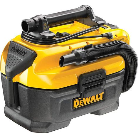 Dewalt – Aspirateur professionnel sans fil 18V – Aspiration eau et poussières – Filtre HEPA 99.7% – Pour chantiers humides et espaces confinés