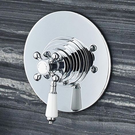 Nuie Victorian Chrome Dual Concealed Thermostatic Shower Valve - A3092C (1/5)