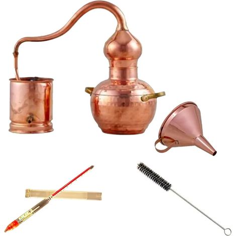 Destille Komplettset - Destille alembic 2 Liter Kupfer