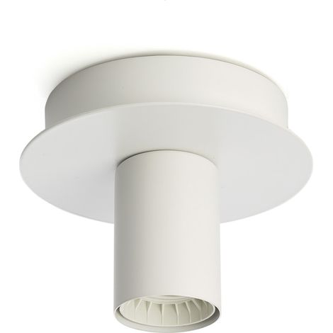 Plafoniera Contemporanea Up And Down Metallo Bianco 1 Luce E27 (1/2)