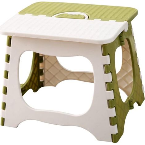 Sgabello Pieghevole MINKUROW, Robusto E Antiscivolo, Robusto E Resistente, Poco Ingombrante E Facile Da Trasportare, Adatto Sia Per Adulti Che Per Bambini, Verde L (1/5)