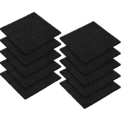 lot De 10 Filtres Carrs Charbon(12 Cm) Actif De Rechange Pour Poubelle Compost De Cuisine D'intrieur Et Poubelle De Recyclage (1/5)