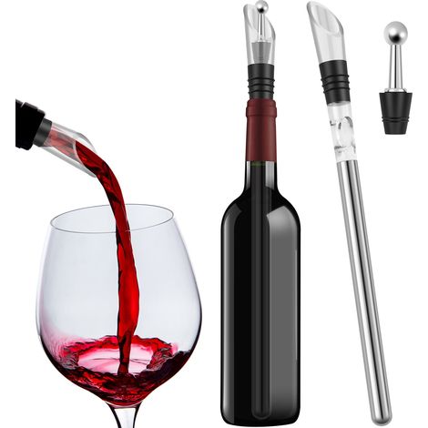 Refroidisseurs à vin en acier inoxydable, bâtonnets rafraîchissants pour le vin et carafes-AquaForge (1/5)