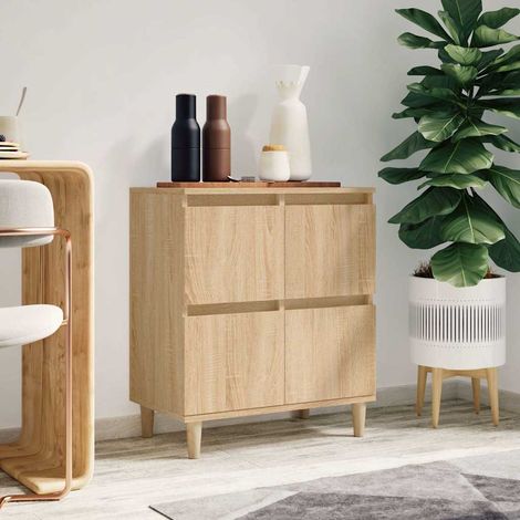 Aparador de madera contrachapada roble Sonoma 60x35x70 cm (1/4)