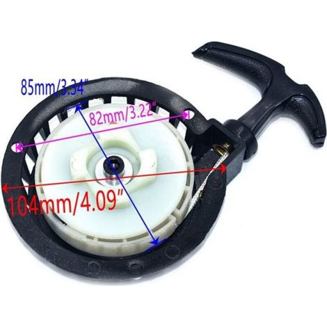 Démarreur À Tirette - Aluminium - Pour Moteur Thermique - Pocket Bike Mini Bike - 49cc - 1 Pièce (1/5)