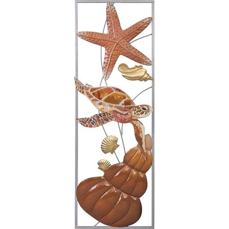 Mural decorativo de pared de metal 31,1x89,5x3,2 (1/5)