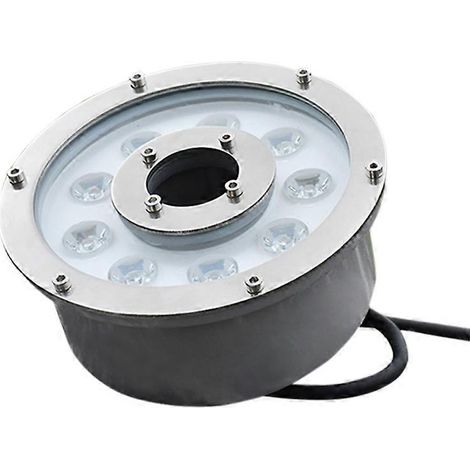 Fontaine subaquatique circulaire à LED en alliage d'aluminium 6W (1/3)