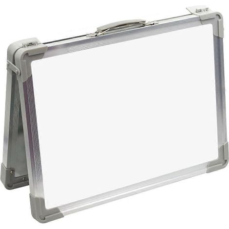 Tableau blanc magnétique portable double face, tableau blanc de bureau pliable, chevalet (1/5)